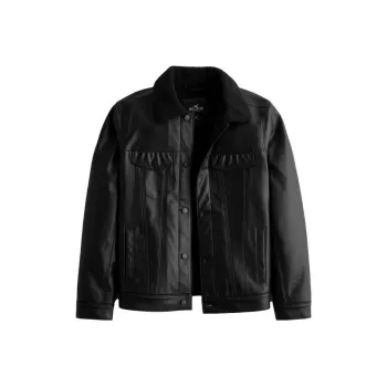 Hollister Jackets Men Black