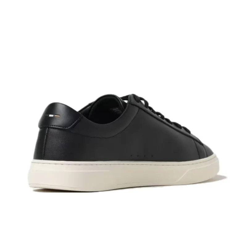 HUGO BOSS Low Top Skateboard Shoes Men's Black-4