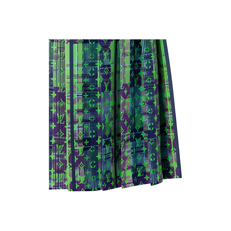 LOUIS VUITTON Casual Long Skirt Men's Green-3