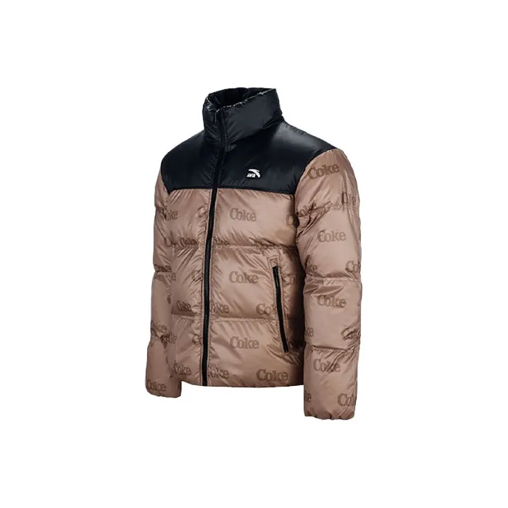 Anta x Coca cola Down Jacket Men's Brown-0