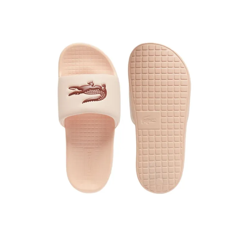 LACOSTE Abrasion Resistant Slide Slippers Women's Pink-4