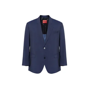 HUGO BOSS Business Suit Coat Men's Dark Blue