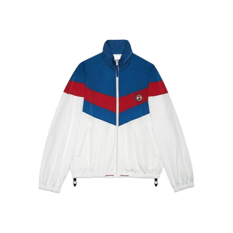 GUCCI Logo Patch Embroidered Track Jacket-0