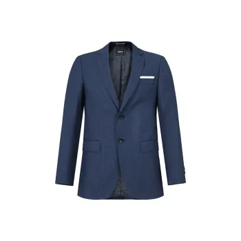 HUGO BOSS Business Suits Coats Men's Blue