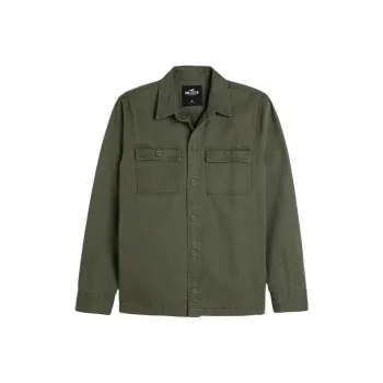 Hollister Denim Jacket Men's Olive Green
