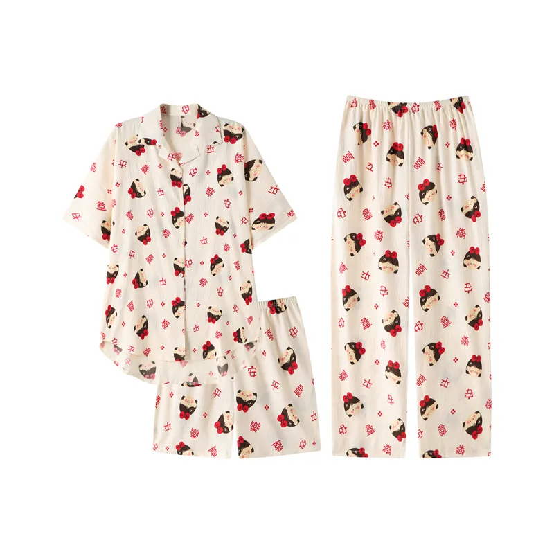 Top Melon Pajama Set Women's Image Color-0