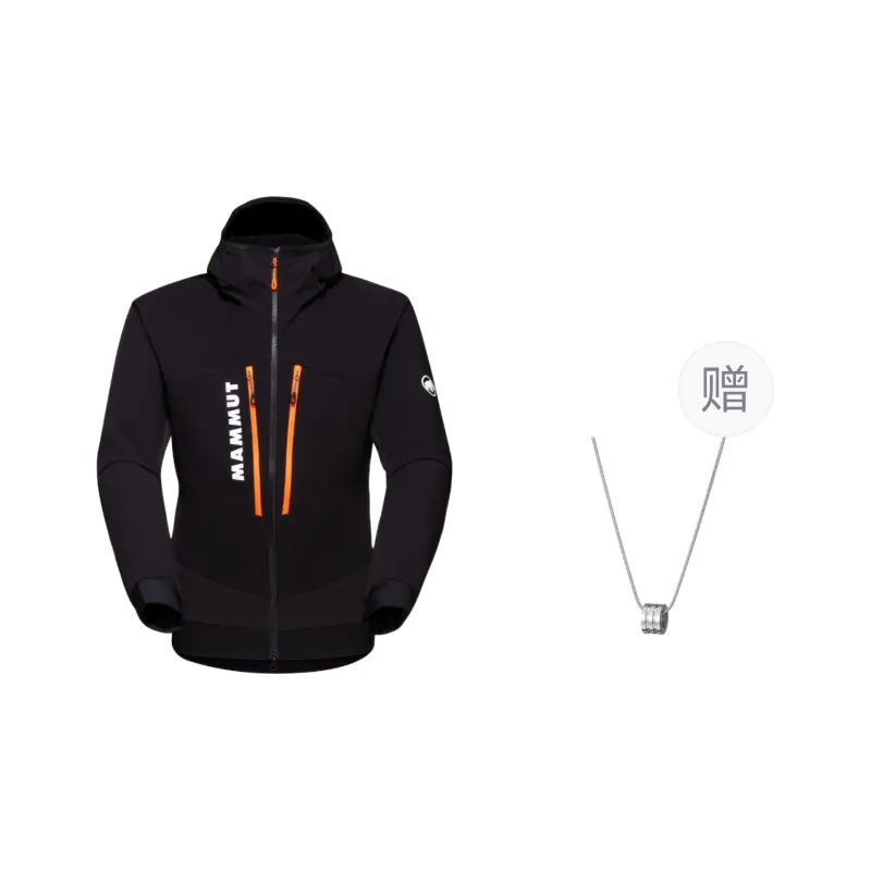MAMMUT Jackets Coats Unisex Black Comes With Necklace-0