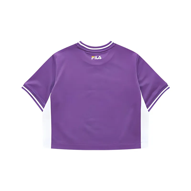 FILA FUSION Crop Tops Women's Mandala Violet-1