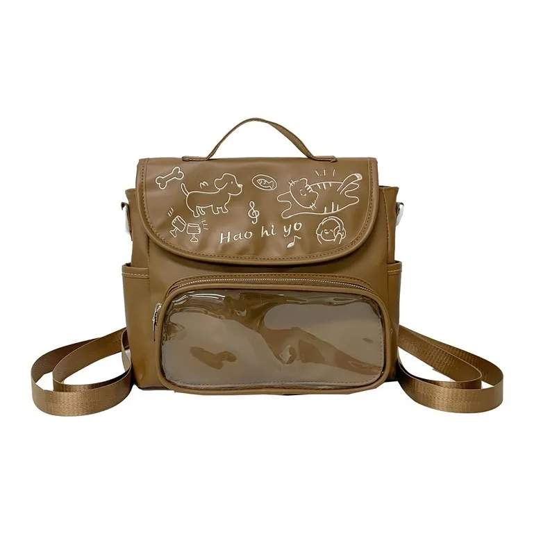 Single Warehouse PU Backpack Ita Bags Regular Unisex-20