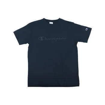 Champion Straight T Shirt Japan Version Unisex Navy Blue