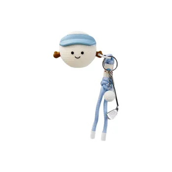 Sopi Compatibility With Apple AirPods 4/2/3/AirPods Pro/Pro 2 Silicone Golf Ball Character Lanyard Headphone Cases