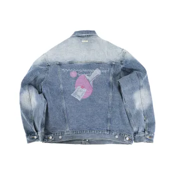 Nothingbutmini By Alphabet Squad Denim Jacket Unisex Denim Blue