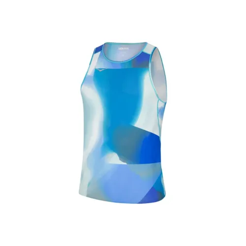 HOKA ONE ONE Tank Top Men's Blue Print