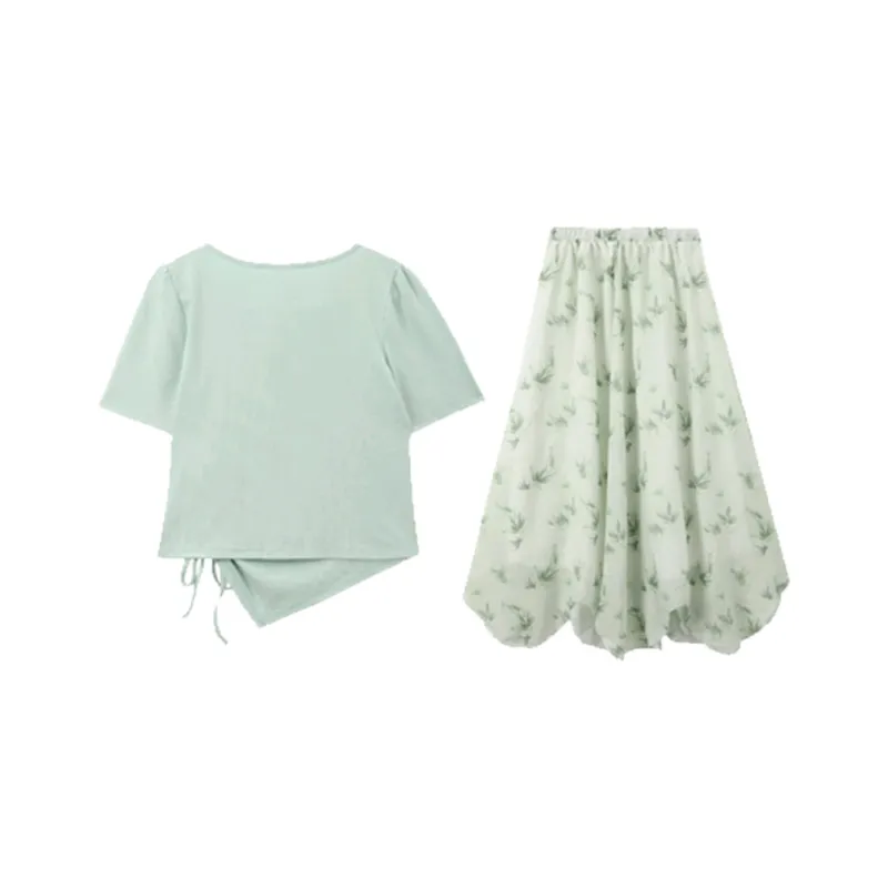 SNZX Two Piece Skirt Sets Women's-1
