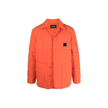 A COLD WALL* FW21 Solid Color Lapel Loose Fit Down Jacket Men's Orange