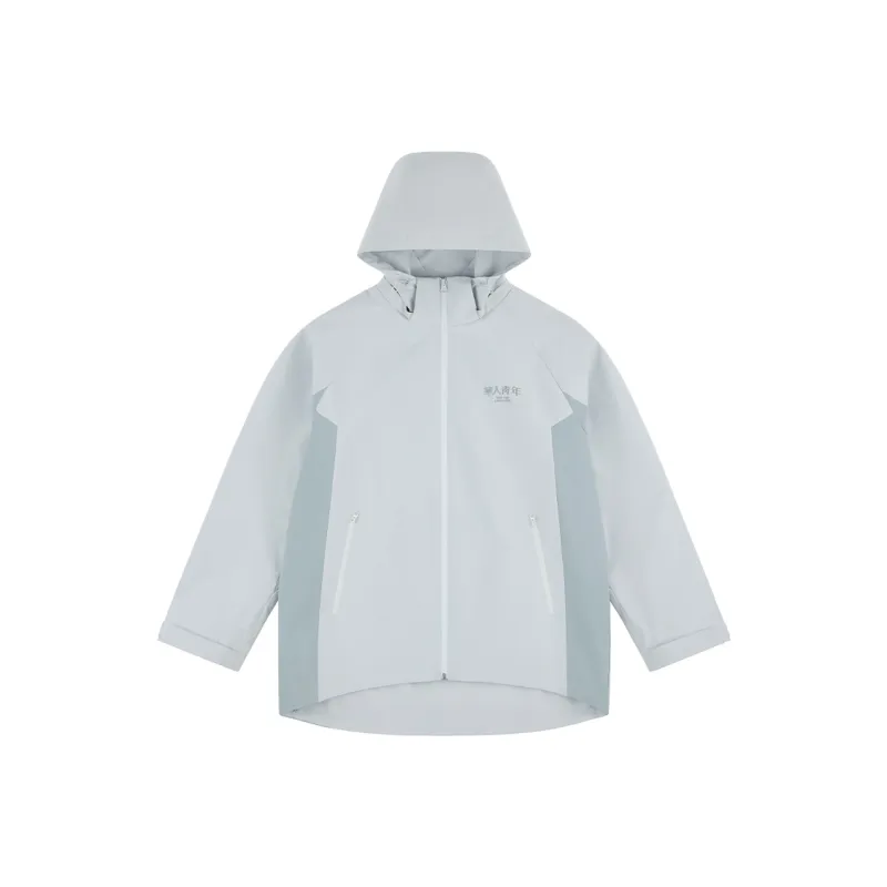 OCCUPY Basic Logo Series Waterproof Jacket Unisex Gray-0
