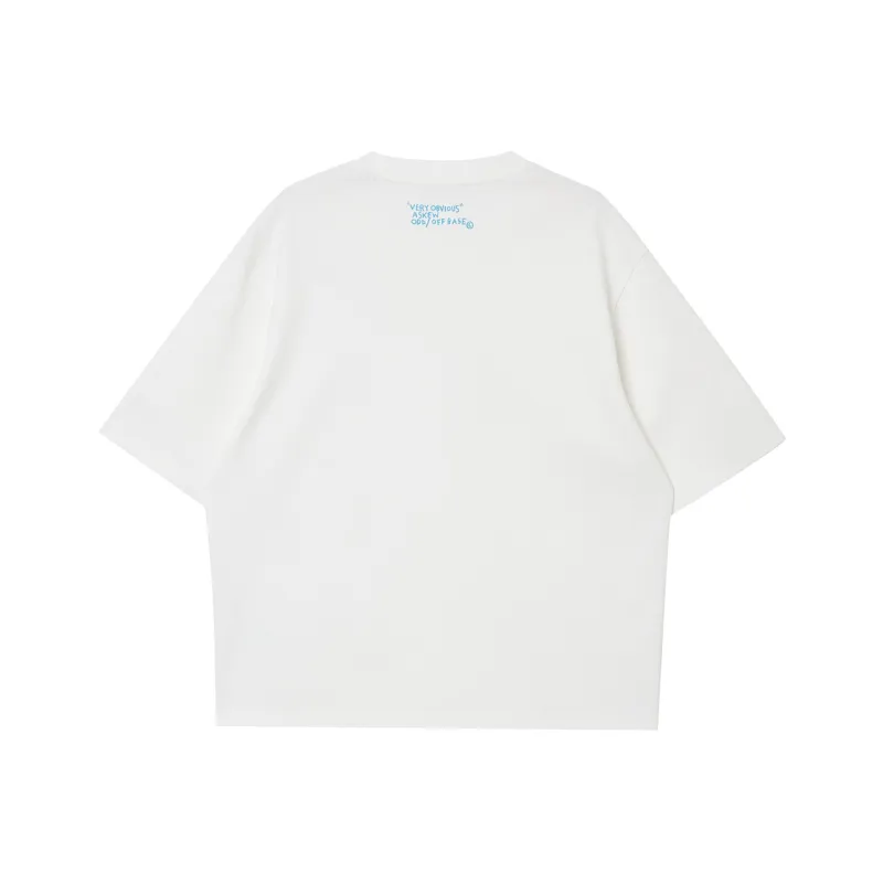 JACK JONES· x Jean Michel Basquiat T Shirt Men's A06 Snow-1