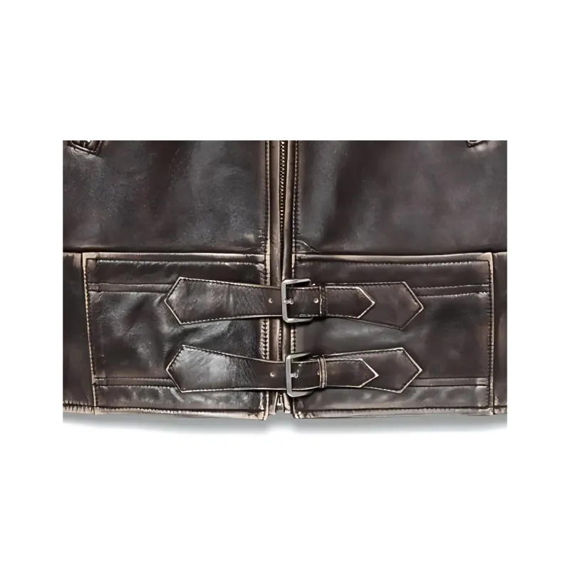 PRADA Leather Jacket Women's Brown-1