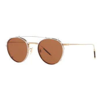 Oliver Peoples Aviator Sunglasses Unisex Gold