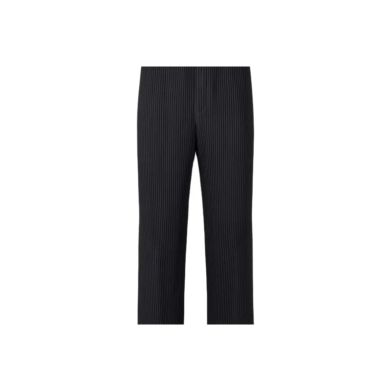 Homme Plissé Issey Miyake SS25 Casual Pants Men's Black-1