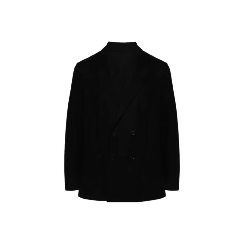 HARRIS WHARF LONDON Honeycomb knit Double breasted Blazer-0