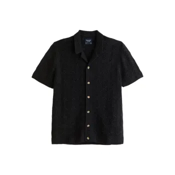 Abercrombie＆Fitch Polo Shirt Men's Black