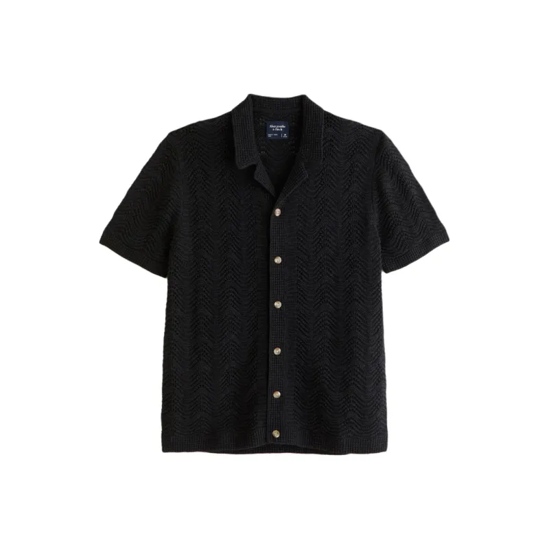 Abercrombie＆Fitch Polo Shirt Men's Black-0