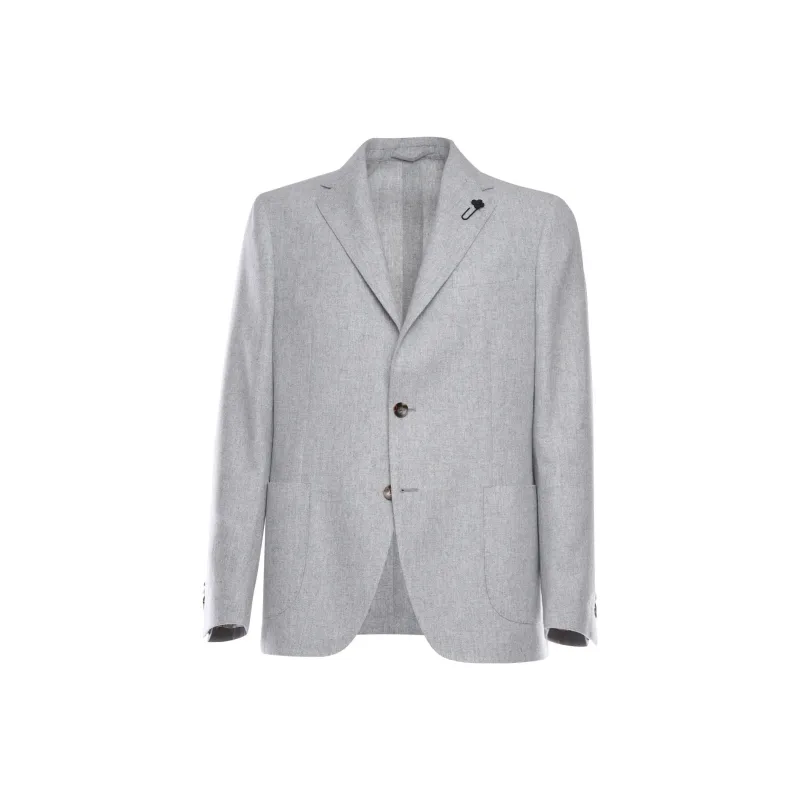LARDINI Single breasted Wool blend Blazer-0
