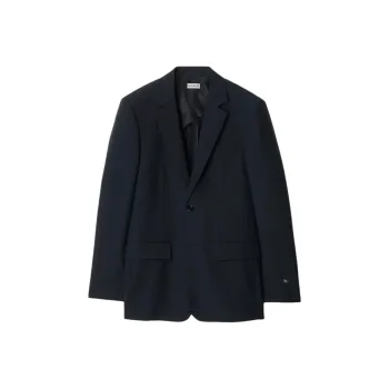 Burberry FW24 Business Suits Coats Men's Marine Blue