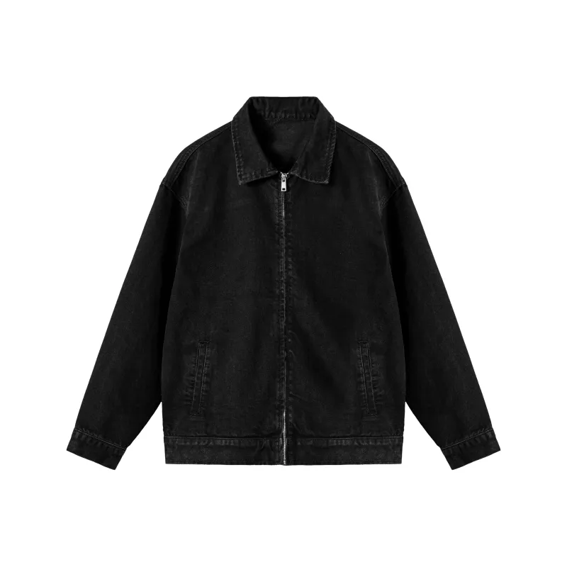 XINYINSU Denim Jacket Unisex Black-0