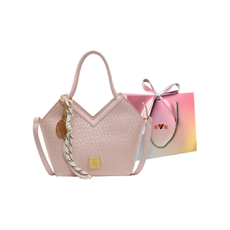 Yalu PU Basket Bag, One Shoulder Handbag Women's Silver/Blue/Ecru/Pink/Black-21