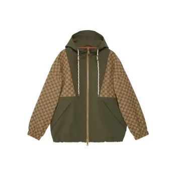 GUCCI Gg Canvas Hooded Jacket