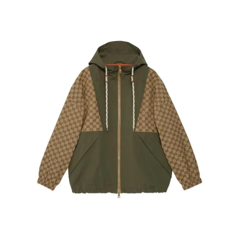 GUCCI Gg Canvas Hooded Jacket-0