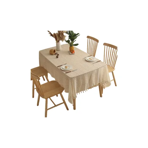 Mulinsen Bohemian Vintage Cut Out Lace Tablecloth For Dining Table, Refreshing Lace Table Mat, Cut Out Tablecloth
