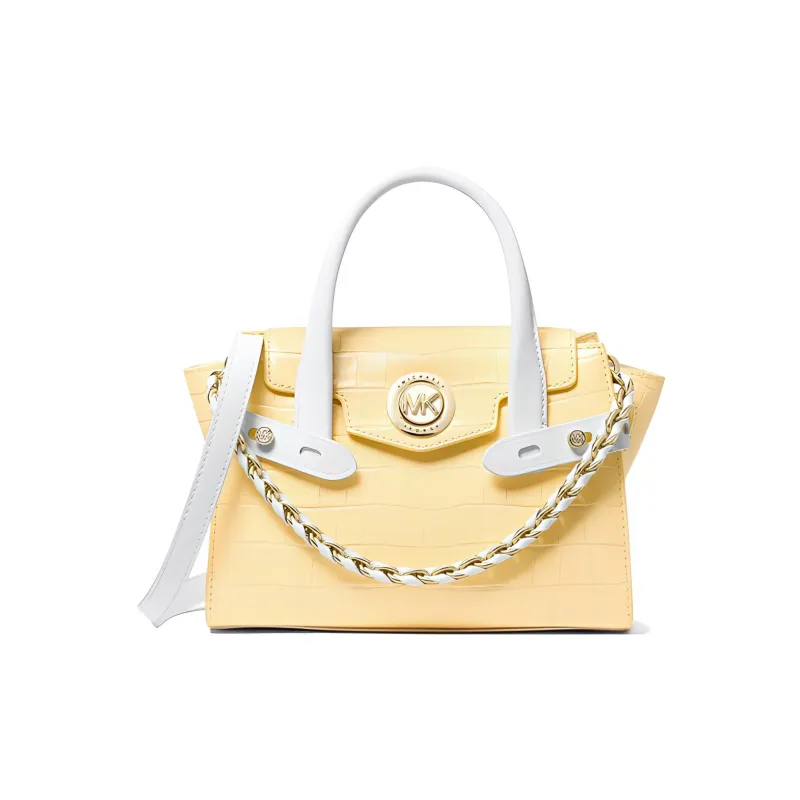 MICHAEL KORS MICHAEL KORS Handbag Collection Carmen Artificial Leather Handbag Mini Women's Yellow Cream-0