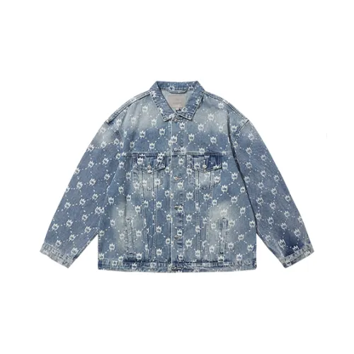 Mishkanyc 데님 블루 남녀공용 데님 자켓
