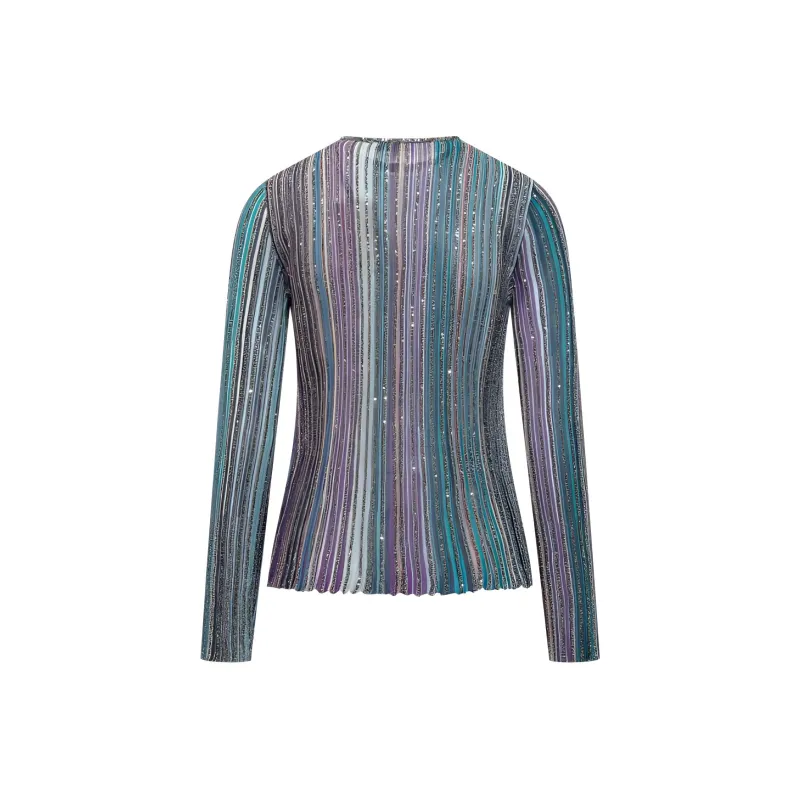 MISSONI Stripe Detailed Crewneck Knitted Jumper-1