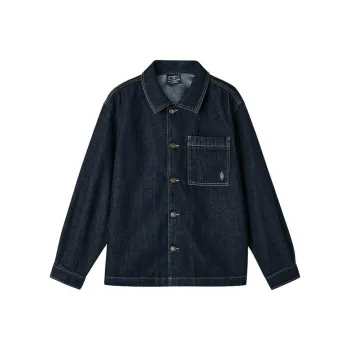 Skechers Skechers Diamond Series Denim Jacket Unisex Denim Dark Blue Black