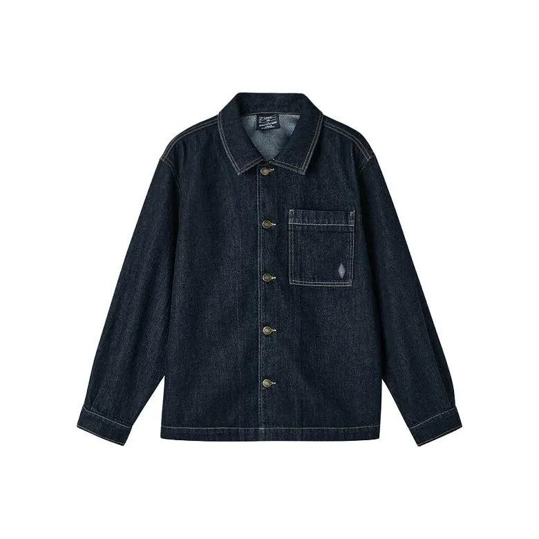 Skechers Skechers Diamond Series Denim Jacket Unisex Denim Dark Blue Black-0