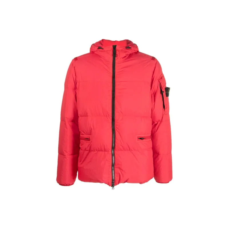 STONE ISLAND Logo Patch Down Jacket-0