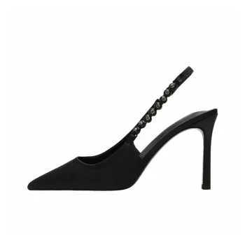 CZRSK Slim Heel High Heels 8CM Women's Black