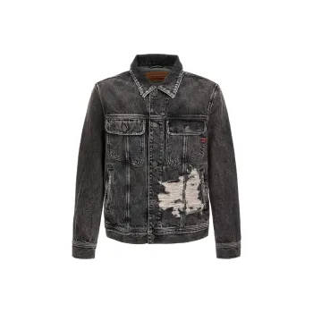 DIESEL D Barcy S1 Denim Long Sleeved Trucker Jacket