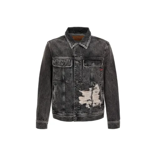 DIESEL D Barcy S1 Denim Long Sleeved Trucker Jacket