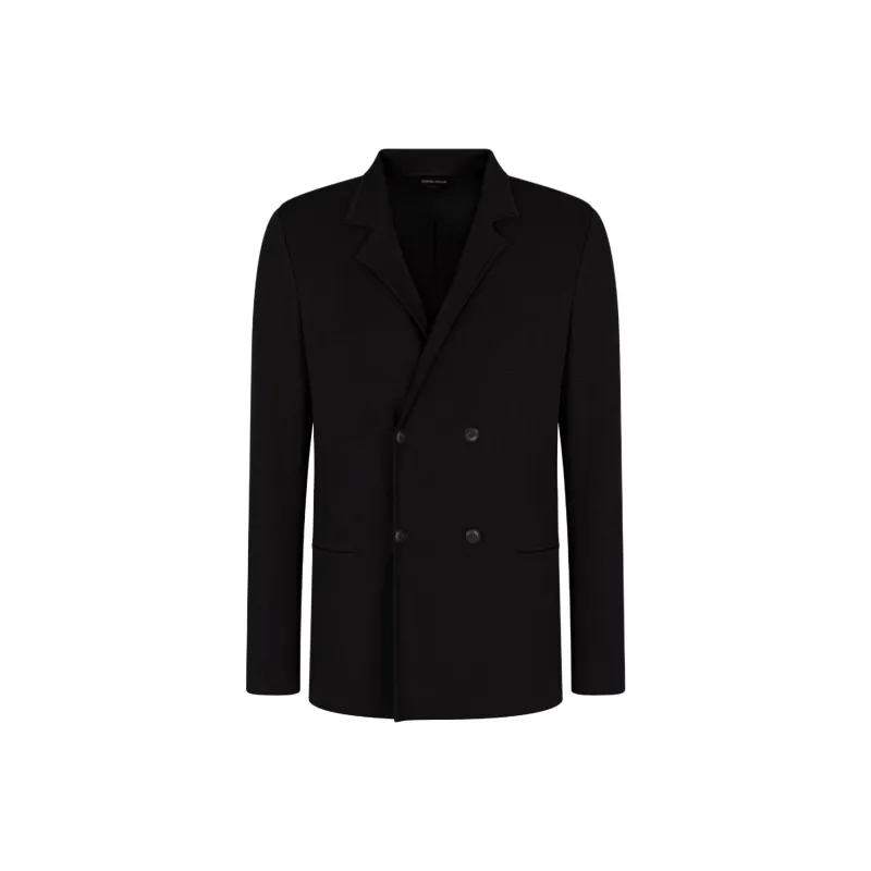 GIORGIO ARMANI Double breasted Jacket In Virgin Wool And Cashmere-0