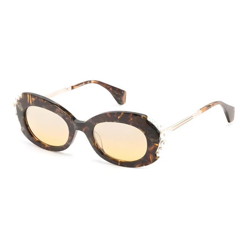 Vivienne Westwood Vivienne Pearl Oval frame Sunglasses-0