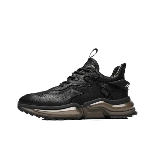POPULAR ROUSE PR Low Top Casual Shoes Men's Black