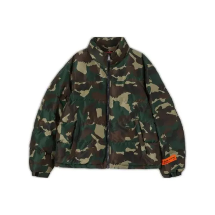 HERON PRESTON Camouflage Printed High-Neck Padded Jacket-0
