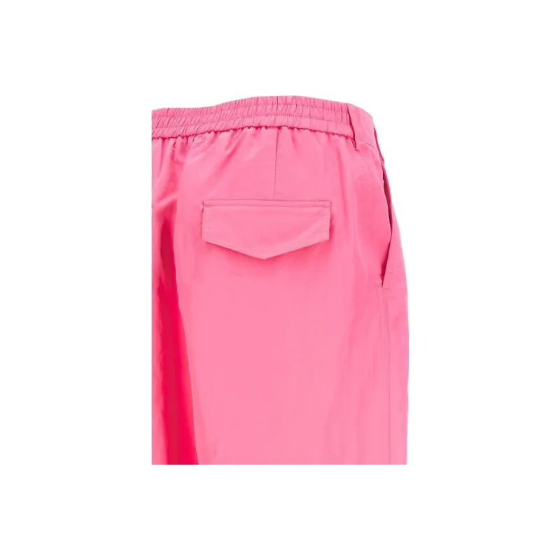 MSGM Elasticated Ankles Wide Leg Trousers-3
