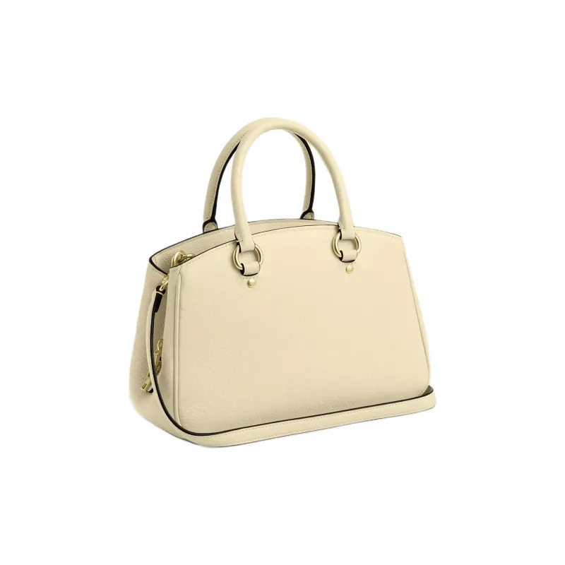 COACH Pearl Leather One Shoulder Handbag Tubas Women's Yellow-1