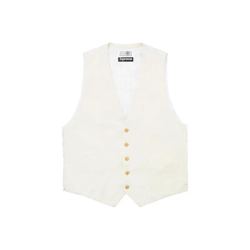 Supreme MM6 Maison Margiela Washed Cotton Suit Vest-4
